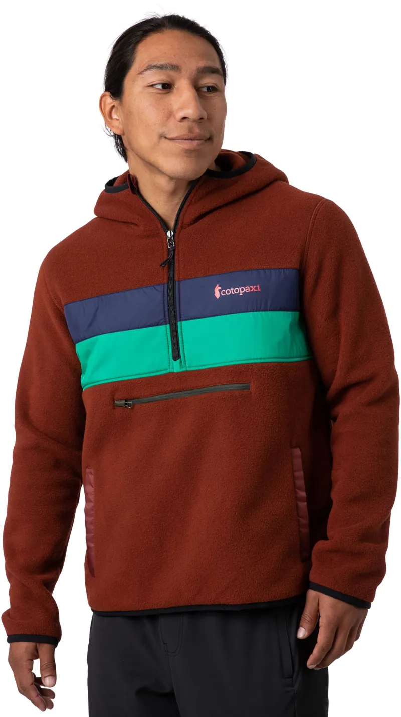 Cotopaxi Mens Teca Fleece Hooded Half-Zip Jacket - Single Track-3